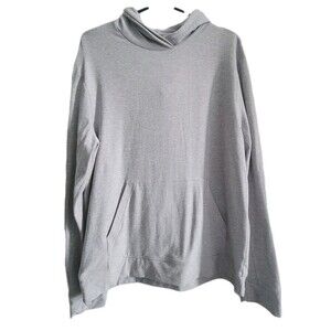 Outdoor Voices Mens All Day Hoodie  Pullover Heathered Gray Stretch Size M